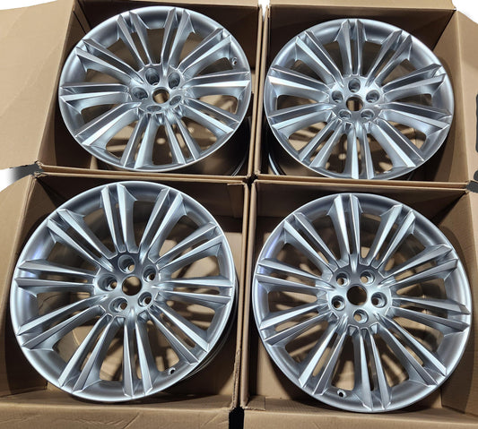 Jaguar Xj 20’’ Kasuga Silver Set Of Alloy Wheels C2D4246 C2D4245 179679