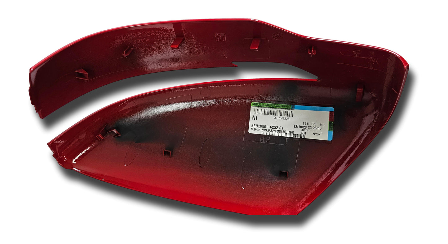 Cubierta para espejo de puerta Nissan Qashqai, lado derecho, rojo sólido 963734EA2B 2016-20