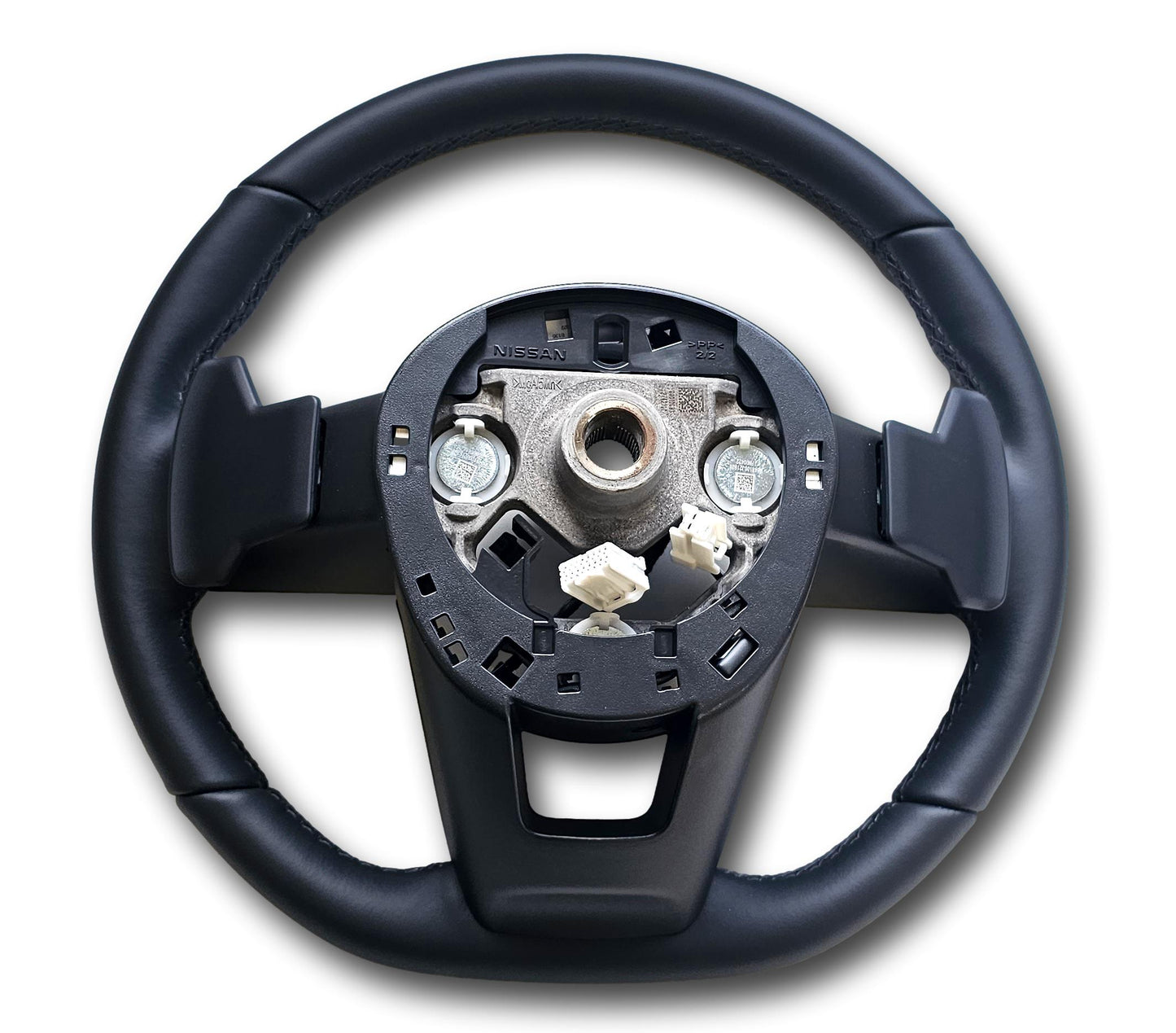 Nissan Qashqai Leather Steering Wheel Flat Bottom 484306UH0B J12 2021> (03112023)