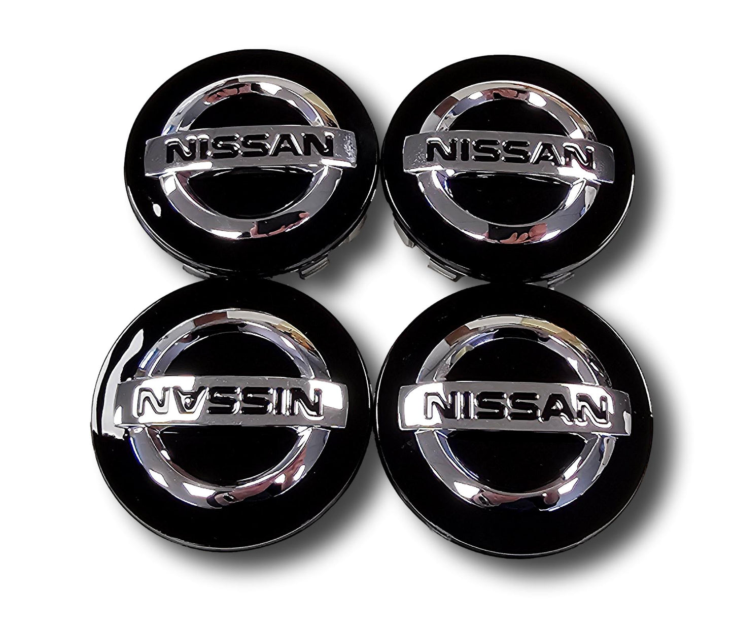 Juego de cuatro tapas centrales para ruedas Nissan Juke, color negro, 40342 BR02A
