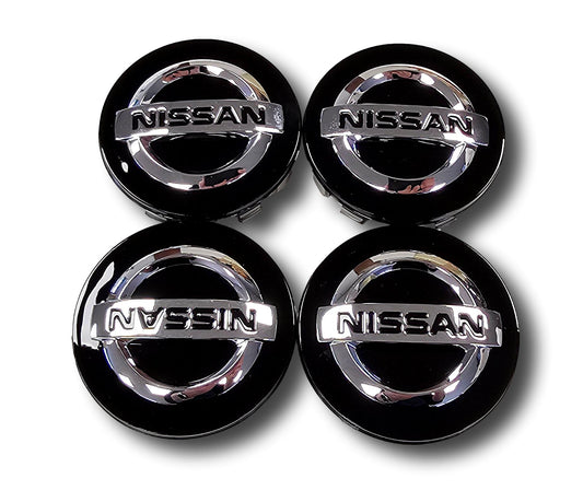 Nuovo genuino Nissan Qashqai Wheel Center Cap Black Set di quattro 40342 BR02A 2013> 21