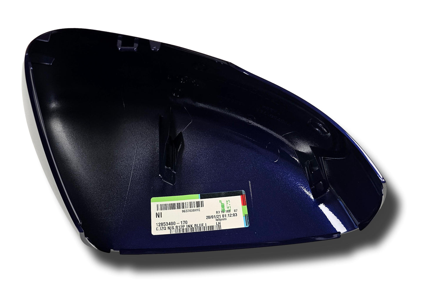 Cubierta genuina para espejo de puerta Nissan Leaf, color azul tinta, mano izquierda, 2018 en adelante 963745SH1E (#24012024)