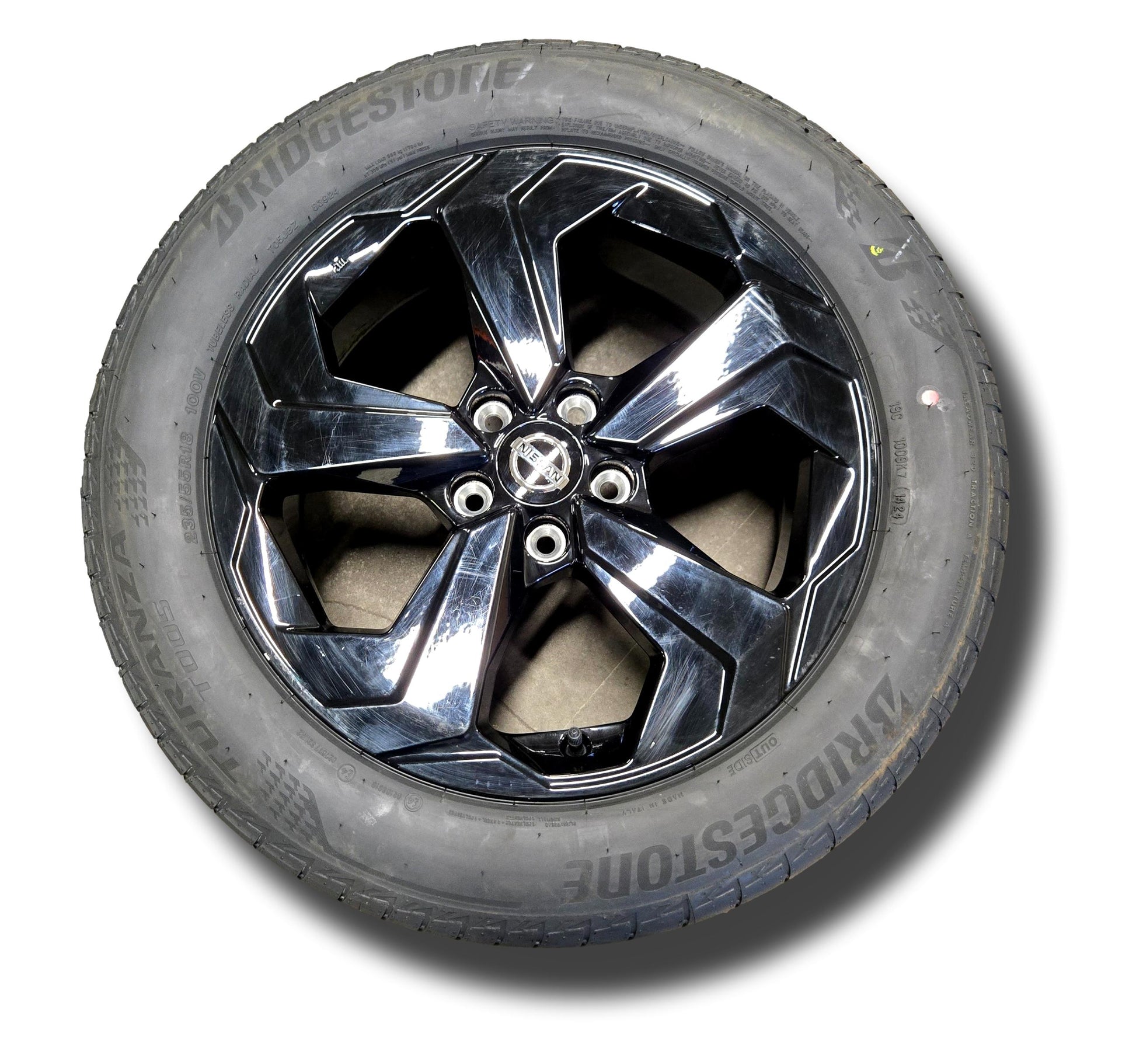 Genuine Nissan Qashqai 18’’ Alloy Wheel And Tyre Gloss Black 2021-24 (Ideal Spare) (#02092024)