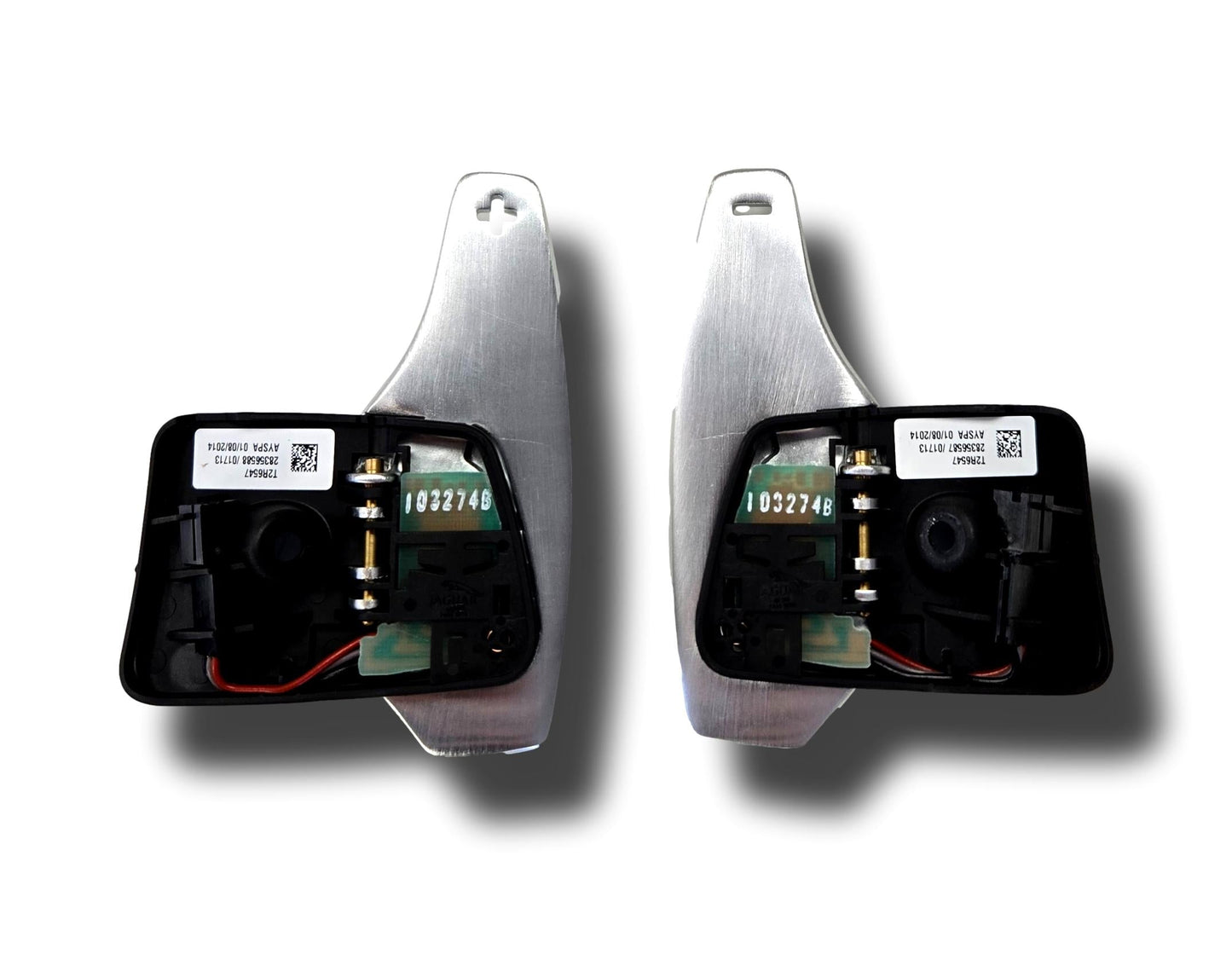 Genuine New Jaguar Gear Change Paddles Aluminium Silver T2R6547Mmu (#0511Done) Steering Wheel