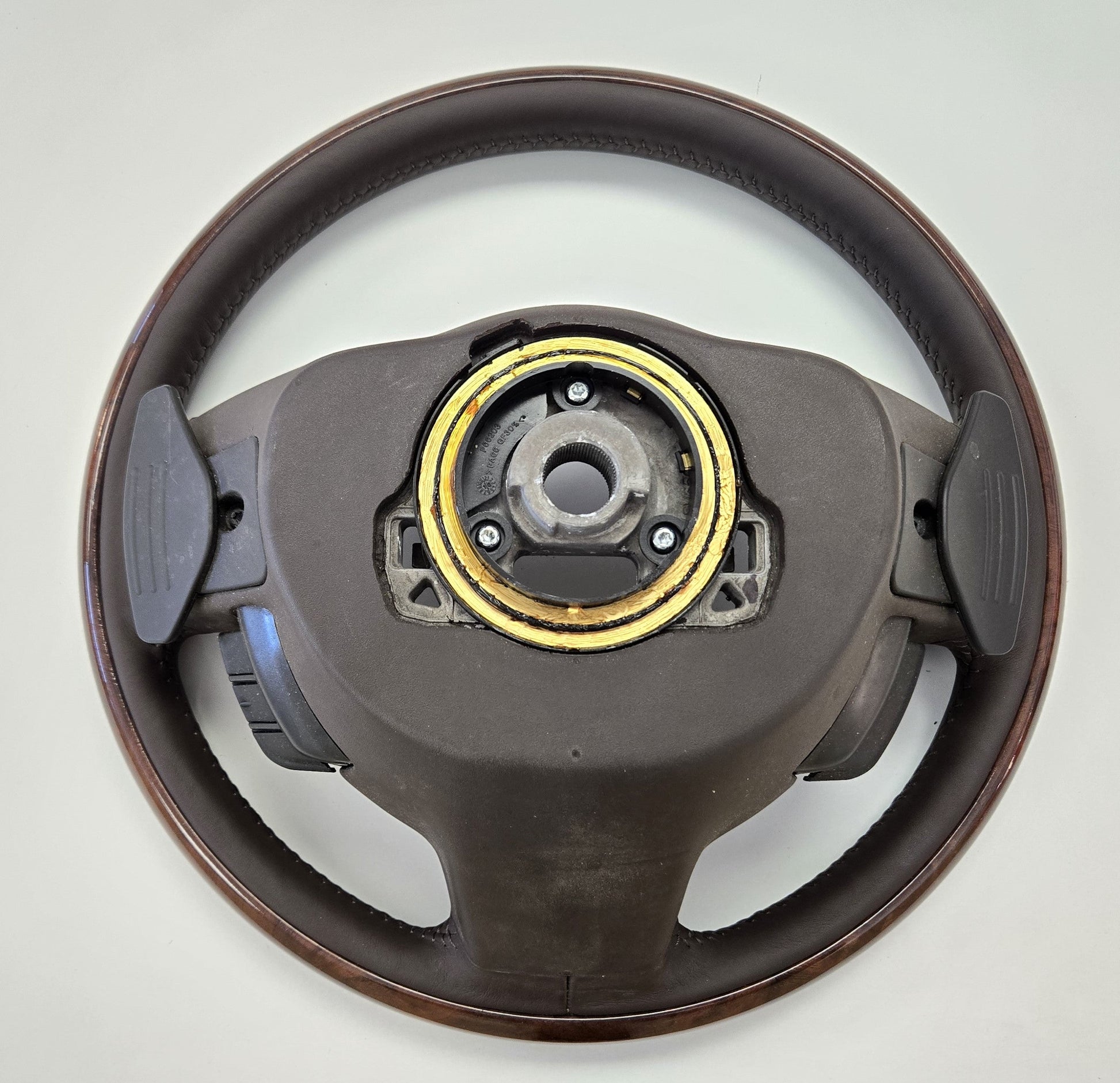 Jaguar Xj Leather Steering Wheel Wood Brown Heated Paddle Shift Cruise Voice