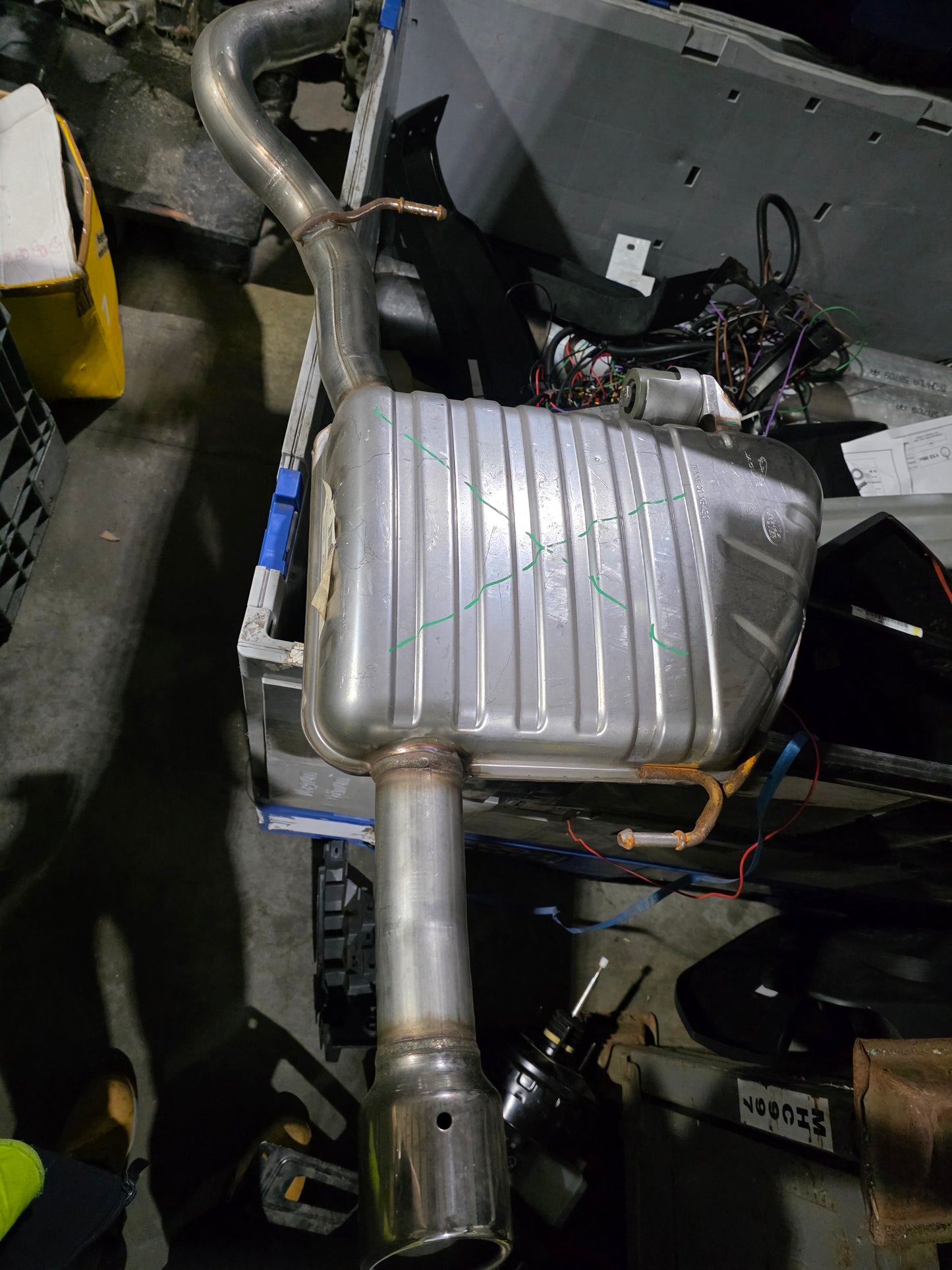 Complete Jaguar XF Exhaust system LH/RH Rear boxes and Intermediate pipe