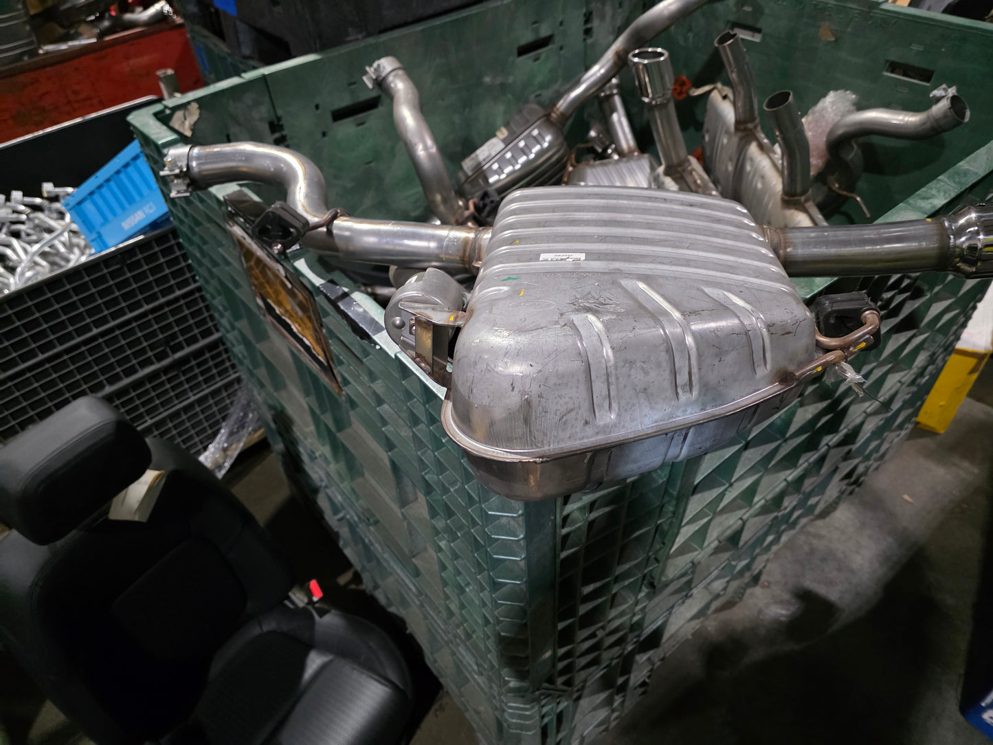 Complete Jaguar XF Exhaust system LH/RH Rear boxes and Intermediate pipe