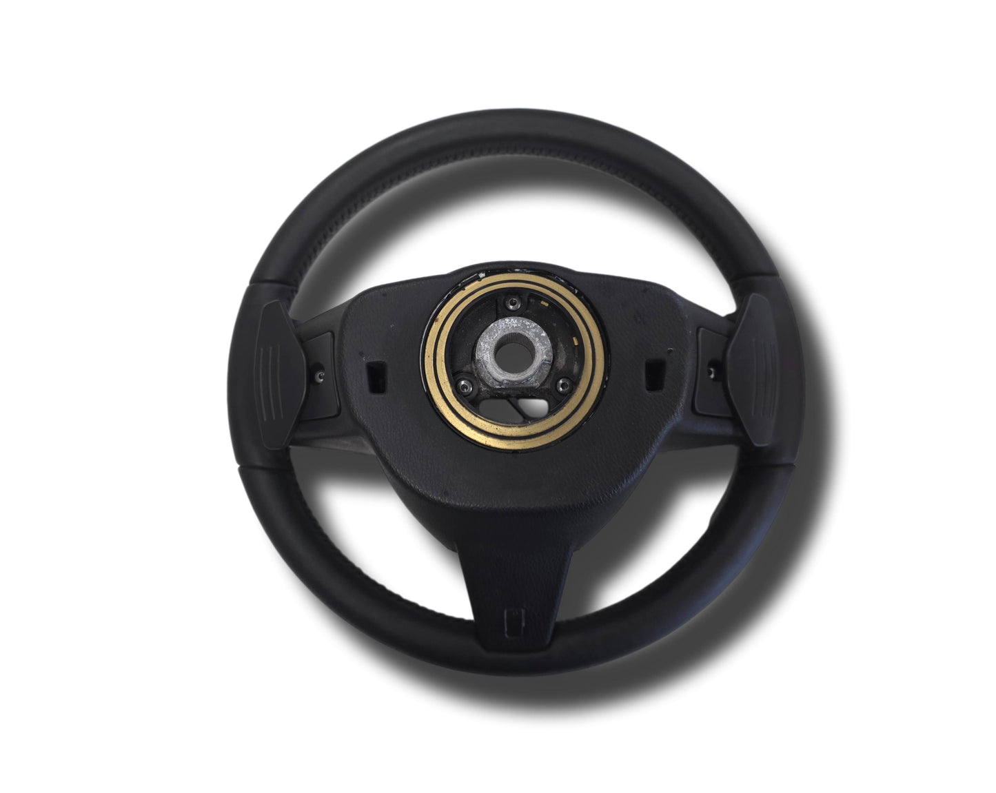 New Genuine Jaguar XF Leather Steering Wheel Charcoal / Ivory With Switches 2009-15