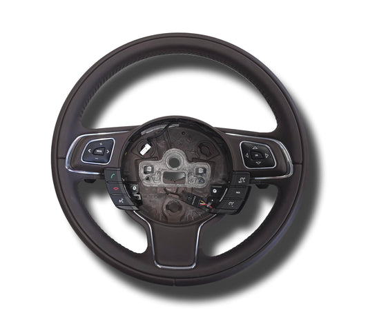 New Genuine Jaguar XJ Leather Steering Wheel Bordeaux 2010-2019