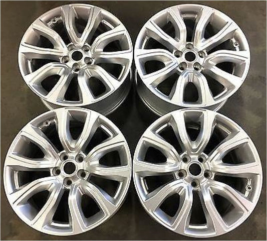 Genuine Range Rover Evoque 18” 5 split spoke Silver Alloys, Ideal for winter Jaguar Land Rover