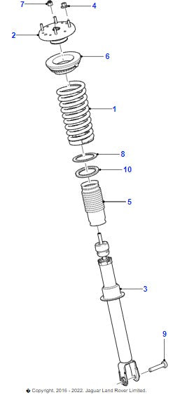 Jaguar Xj Front Shock Absorber See Description C2D19108 2010-19 (#25062024)