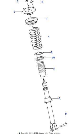 Jaguar Xj Front Shock Absorber See Description C2D49988 2010-19 (#25062024)