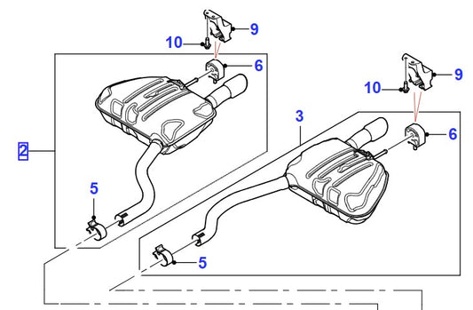 Jaguar XE Silencer Tailpipe 2.0 Petrol RH T4N15028 HX735K244CE