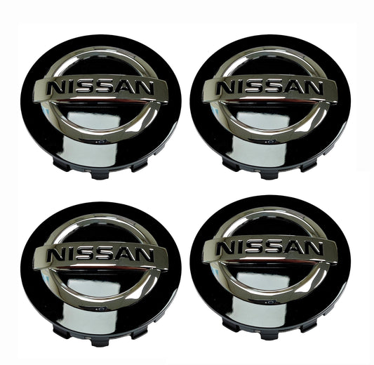 Véritable nouveau capuchon de centre de roue Nissan Qashqai noir, lot de 4 2021&gt;ON 40342 6HL6A