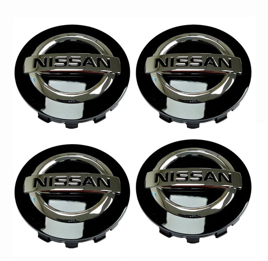 Juego de 4 tapas centrales para ruedas Nissan Navara, color negro, 2014&gt;ON 40342 6HL6A