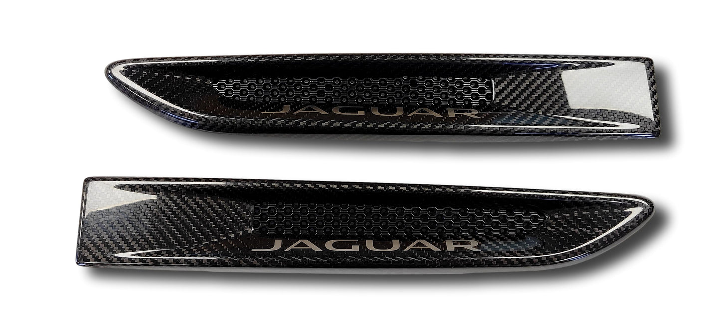 Genuine New Jaguar XE Carbon Wing Vents Carbon Fiber T2H6208 T2H6209