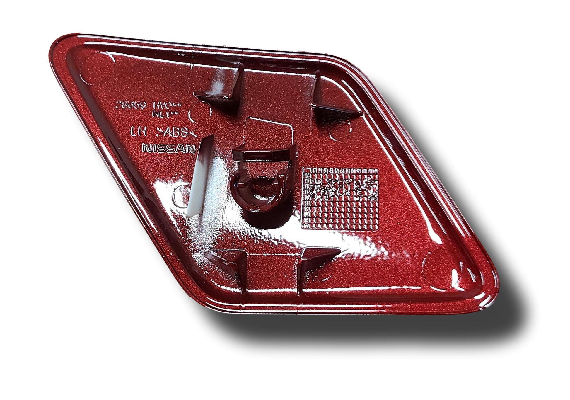 Nissan Qashqai Headlight Washer Jet Cover Left Hand Metallic Red