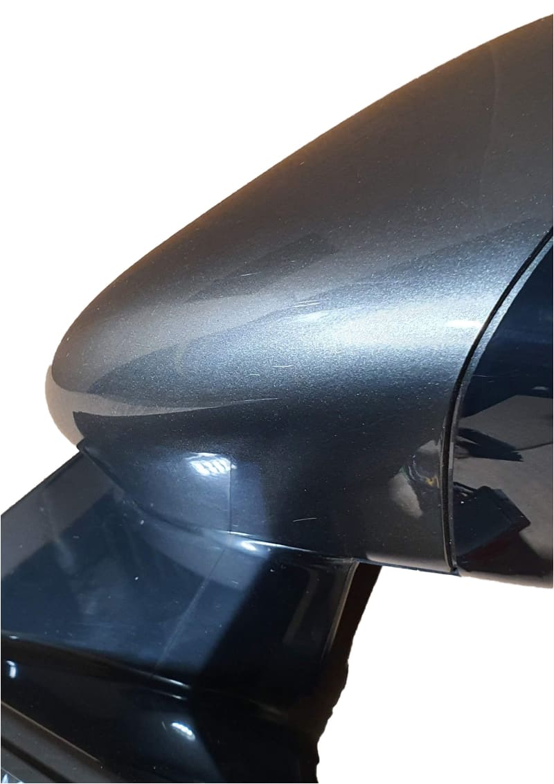 Jaguar XE Door Mirror RH 2015> Left Hand Drive Blind Spot Dip Fold Grey Norfolk Prestige Car Parts UK Ltd