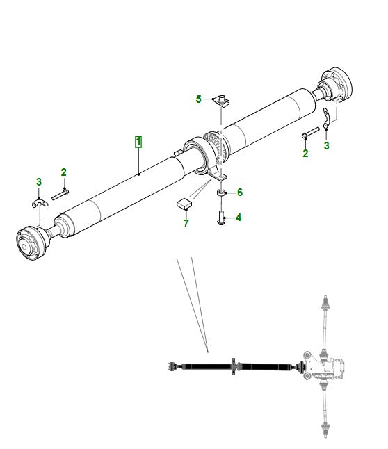 Genuine New Jaguar XE Propshaft T4N21370 3.0 Petrol GX734365CC