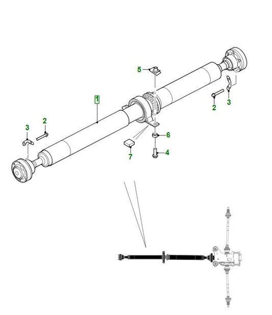 Genuine New Jaguar XE Propshaft T4N21370 3.0 Petrol GX734365CC