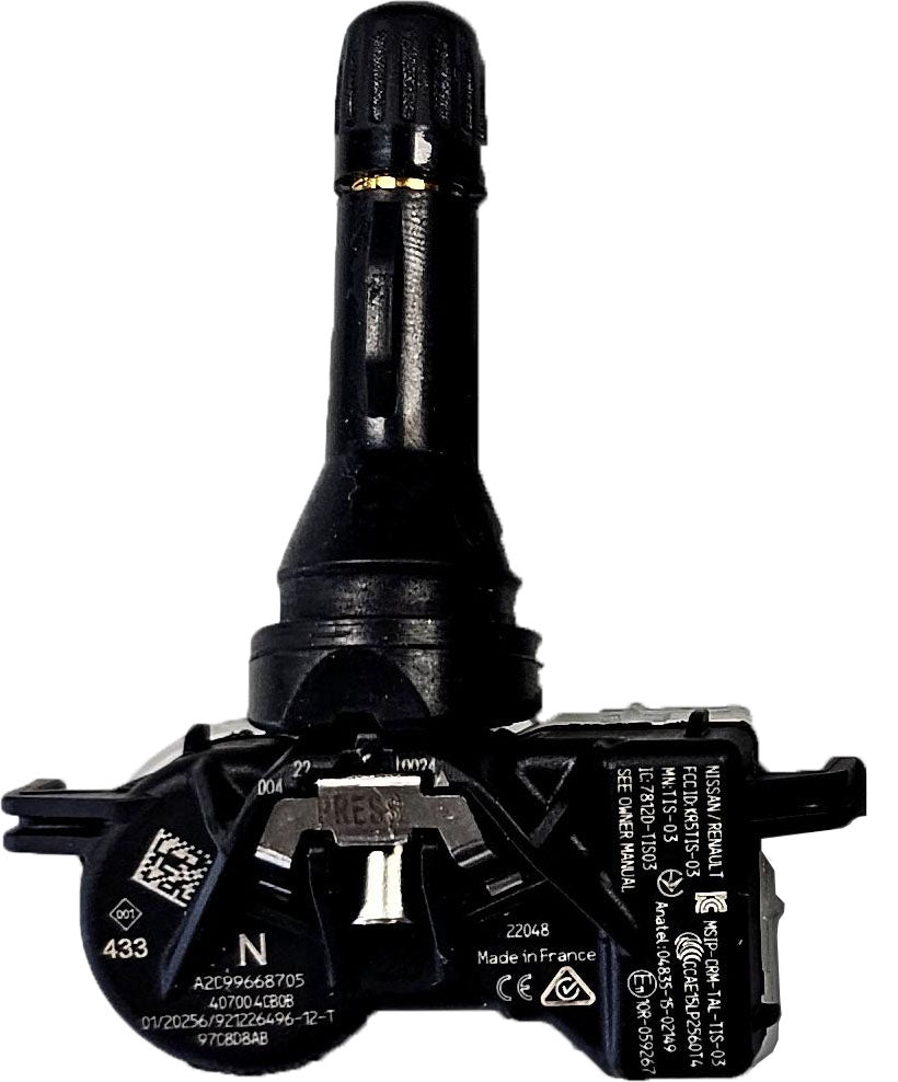 NUEVO Renault Trafic Sensores de monitor de presión de neumáticos TPMS Juego de 4 407006UA0A