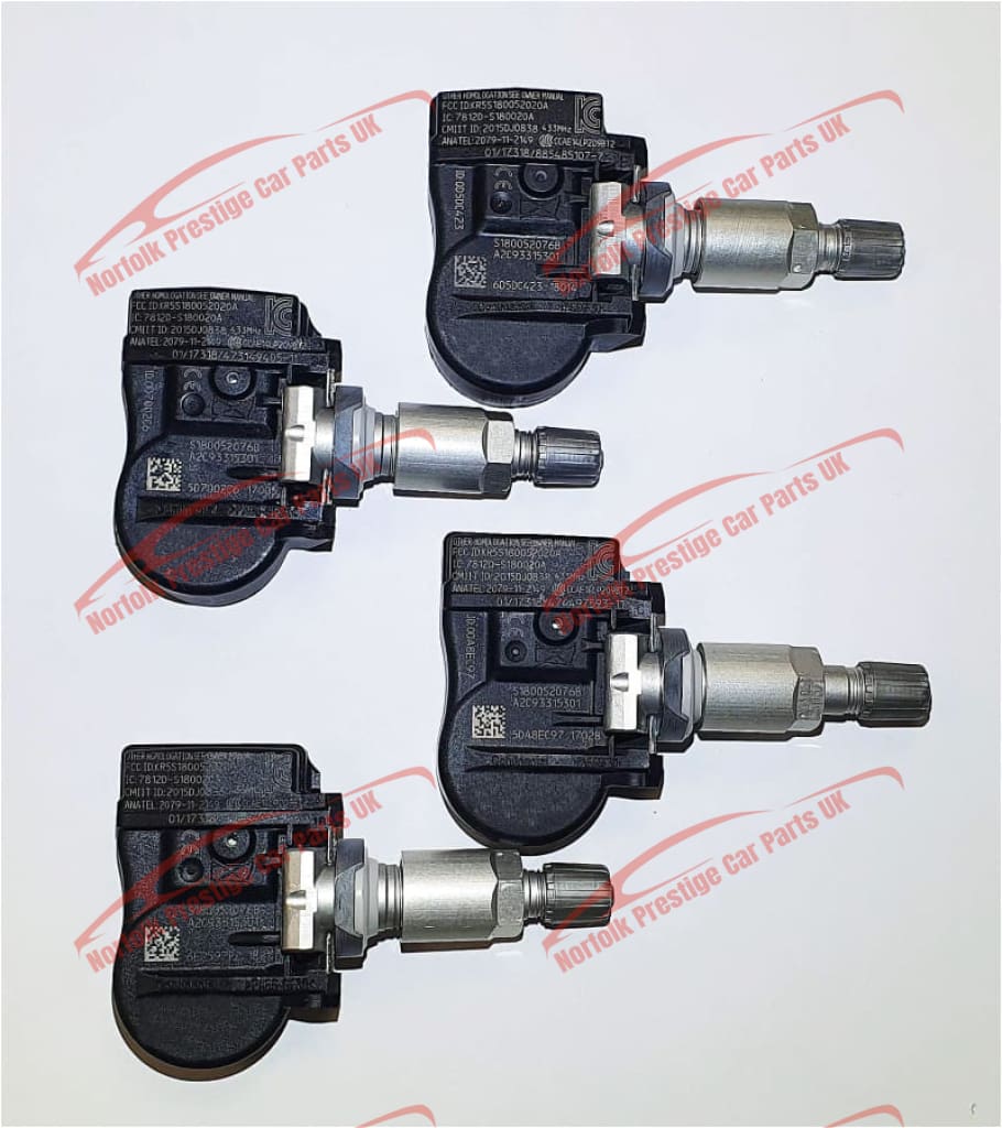 Fiat 124 Spider Tyre pressure Monitoring Valves set of 4 TPMS 433MHz FIAT