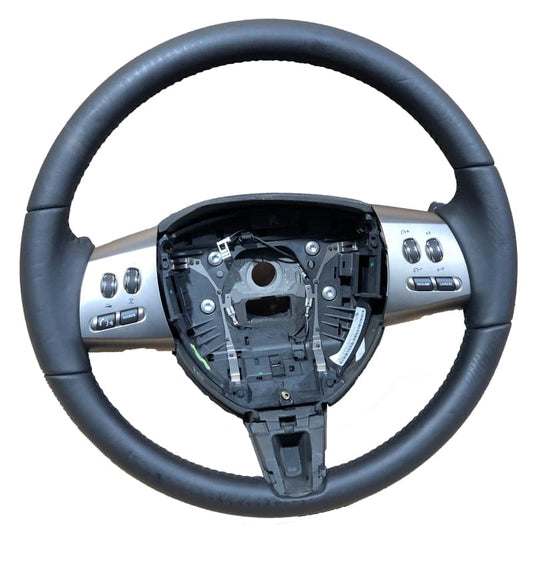 Genuine Jaguar XF Leather Steering Wheel Black Leather Paddle shift Cruise Voice Norfolk Prestige Car Parts UK Ltd
