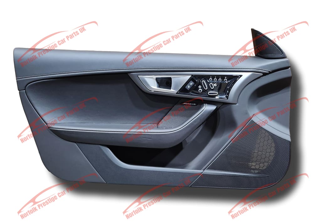 Jaguar F Type Door Card Left Side Hand Drive Jet / Ivory Stitch Door-Card