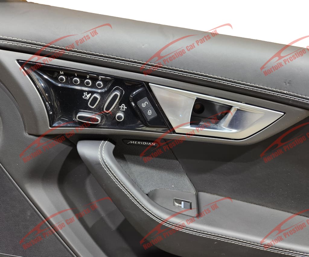 Jaguar F Type Door Card Right Side Left Hand Drive Jet / Ivory Stitch Door-Card