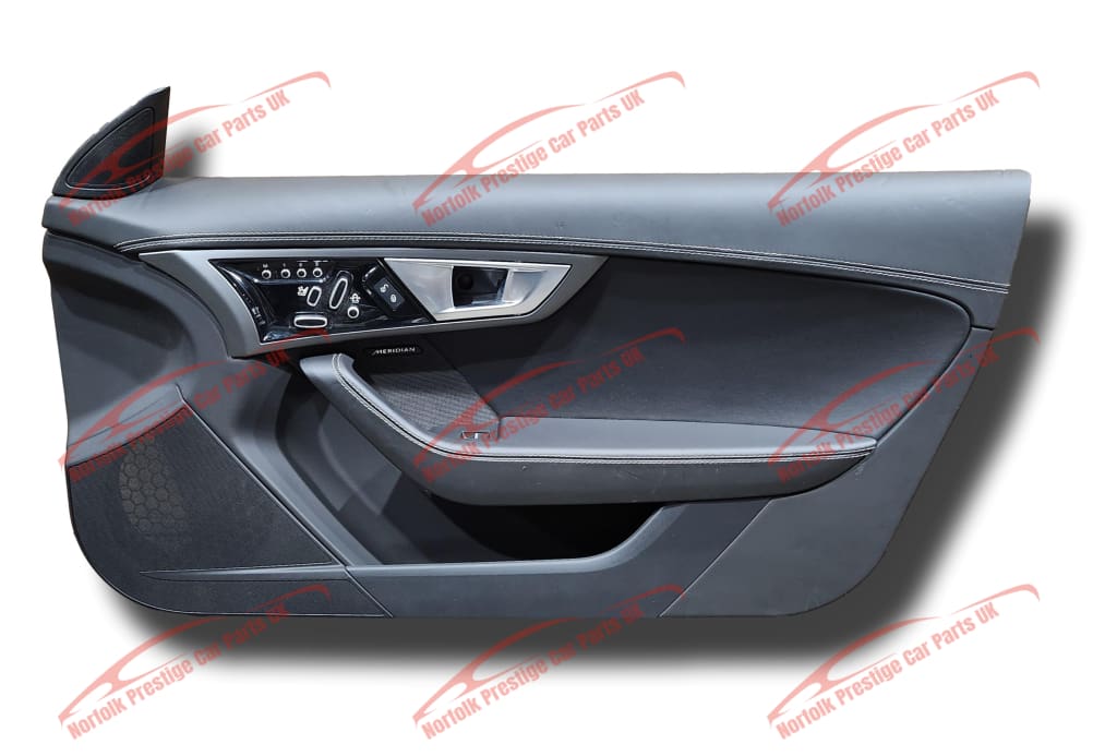 Jaguar F Type Door Card Right Side Left Hand Drive Jet / Ivory Stitch Door-Card