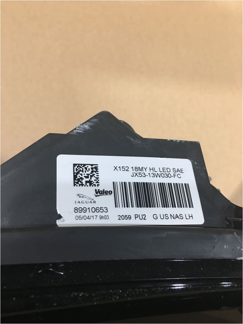 Jaguar F Type Headlight LED USA 2018>on Pair T2R29122 T2R29119 JX5313W030 Norfolk Prestige Car Parts UK Ltd