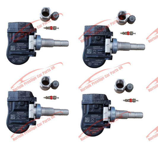 Jaguar F Type Tyre Pressure Monitor System Tpms Set Tg1C 433Mhz C2D43636 Fw931A159Ab