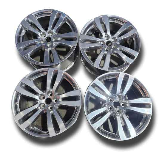 Jaguar Xj 19’’ Toba Polished Alloy Wheel Set Of 4 9J C2D38658 Bw9M1007Ab Alloy Wheels