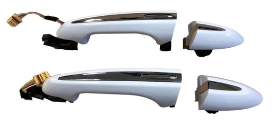 Genuine Jaguar XJ 2010 on Door Handle Pair White AW9322400BC8LML C2D26987LML Norfolk Prestige Car Parts UK Ltd