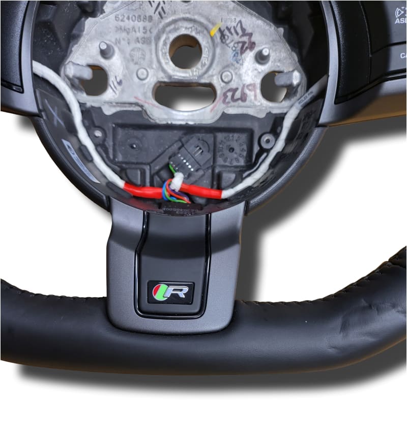 Genuine Jaguar F Type Steering Wheel Leather Flat Bottom Paddle Shift Heated Jaguar