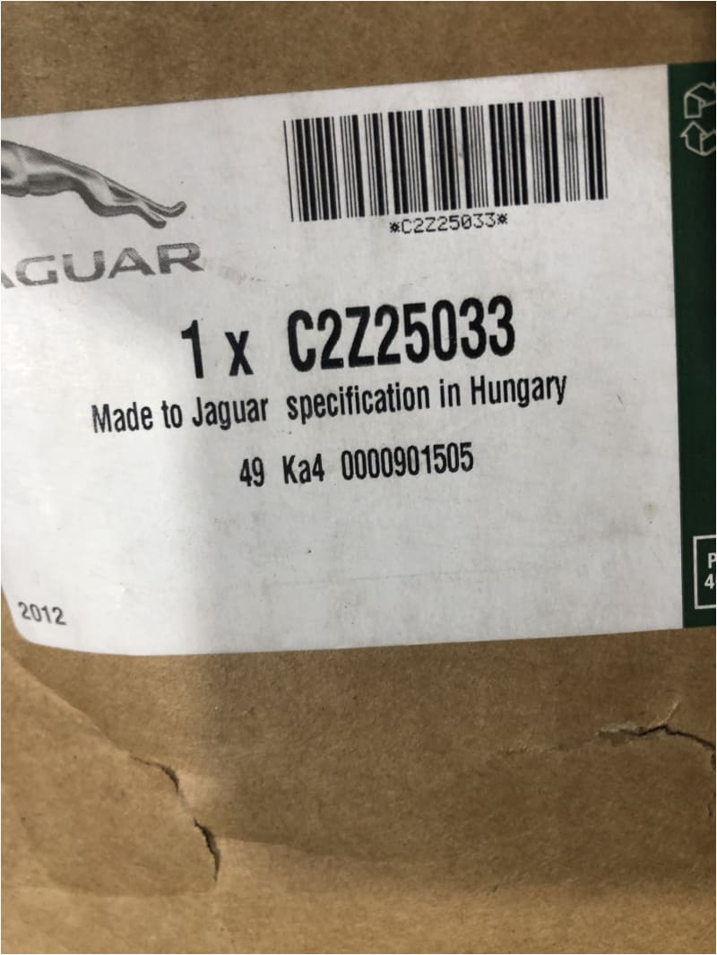 Genuine Jaguar Oil Cooler 5.0 Supercharged C2Z25033 9W836A642AF Jaguar