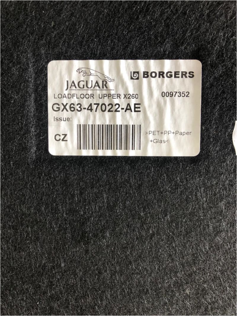 Genuine Jaguar XF Boot Floor Load Floor T2H15351 GX6347022AE Jaguar OEM