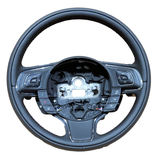 Genuine Jaguar XJ Leather Steering Wheel Black Heated paddle shift Cruise Voice Norfolk Prestige Car Parts UK Ltd