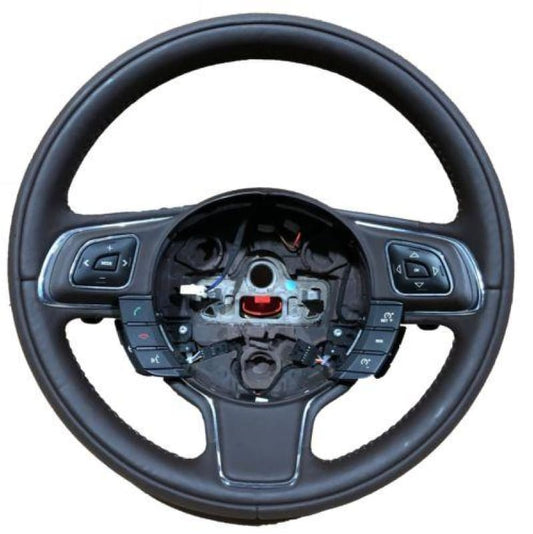 Genuine Jaguar XJ Leather Steering Wheel Brown Heated paddle shift Cruise Voice Jaguar