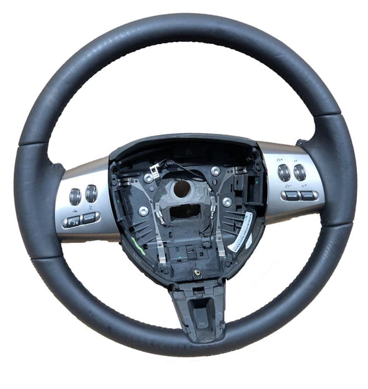 Genuine Jaguar XK Leather Steering Wheel Black Leather Paddle shift Cruise Voice Norfolk Prestige Car Parts UK Ltd