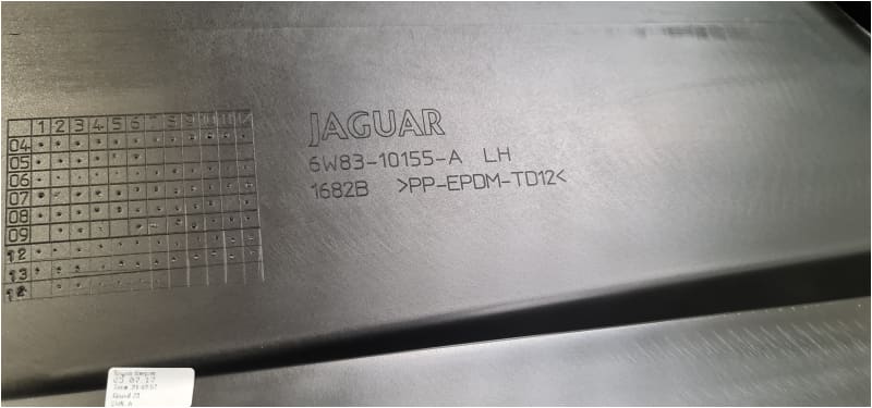 Genuine Jaguar XK Sill Cover Side Moulding Left 06-14 C2P17191XXX 6W8310155A Jaguar